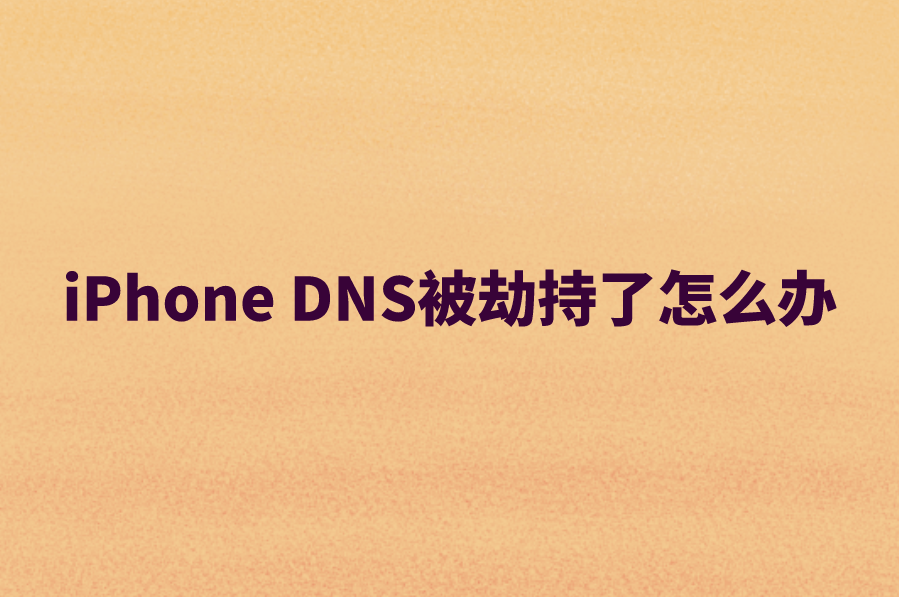 iPhone DNS被劫持了怎么办？修复方法