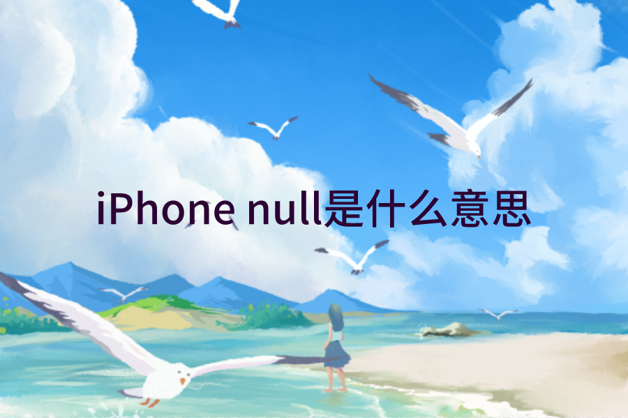 iPhone null是什么意思？苹果手机出现null解决方法